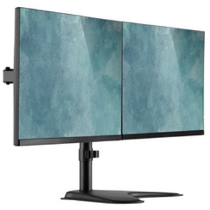 DIGITUS Support double écran universel, noir