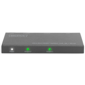 DIGITUS Répartiteur HDMI extra-plat, 1x2, 4K/60 Hz, noir