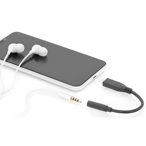 DIGITUS Câble adaptateur audio USB Type-C, 0,2 m, noir