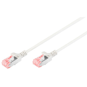 DIGITUS Câble de brassage Slim, Cat.6, U/UTP, 1,0 m, gris