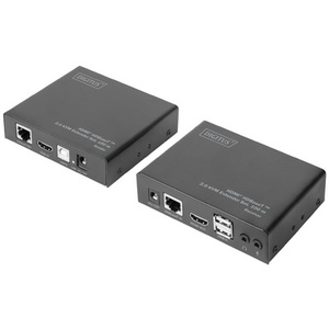 DIGITUS Kit d'extension KVM HDMI 2.0, HDBase T, 100 m