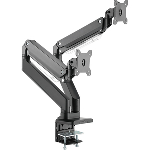DIGITUS Support double écran universel, fixation par serrage