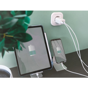 DIGITUS Chargeur USB, 1x USB-A / 1x USB-C, 30 watts, blanc