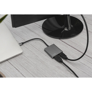 DIGITUS Adaptateur graphique, USB-C - HDMI 2-en-1