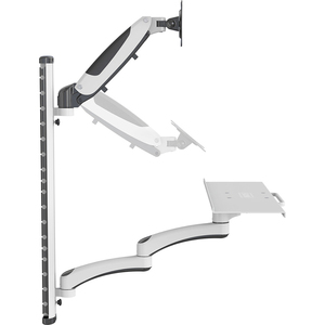 DIGITUS Bras pour écran avec souris et support pour clavier