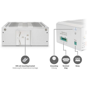 DIGITUS Switch industriel PoE Gigabit Ethernet, 8 ports