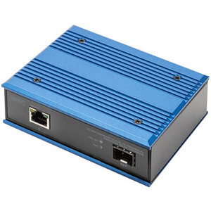 DIGITUS Convertisseur média industriel PoE+ Gigabit Ethernet