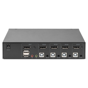 DIGITUS Switch KVM, 4x1, noir