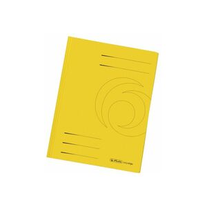 herlitz Chemise à rabats easyorga, A4, carte lustrée, jaune