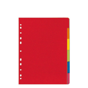 herlitz Intercalaires en carton, uni, A4, coloré, 10 touches
