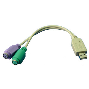 LogiLink Câble adaptateur USB-2 x PS/2, longueur: 0,20 m