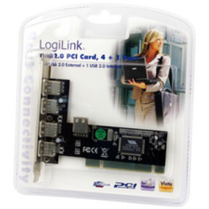 LogiLink Carte PCI USB 2.0, 4 + 1 ports, chipset VIA