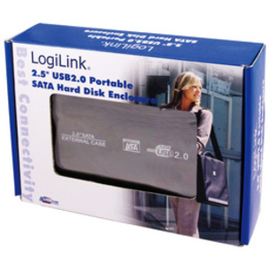 LogiLink Boîtier pour disque dur SATA 2,5', USB 2.0, noir