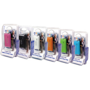 LogiLink Hub USB 2.0 avec bloc d'alimentation, 4 ports, noir