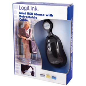 LogiLink Mini souris optique pour notebook avec un câble