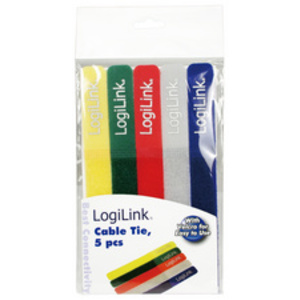 LogiLink Attache-câbles auto-agrippant, 180x20 mm,
