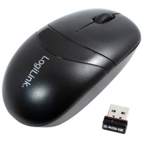 LogiLink Mini souris optique sans fil, dongle USB, noir
