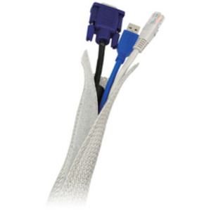 LogiLink Gaine pour câble, en tissu, noir, 1,80 m