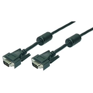 LogiLink Câble VGA pour moniteur, mâle - mâle, noir, 15 m