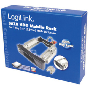 LogiLink Rack amovible pour disques durs SATA 3,5', noir