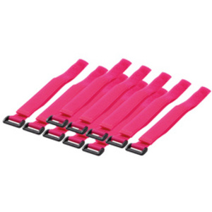 LogiLink Attache-câbles auto-agrippante, 500 x 20 mm, rose