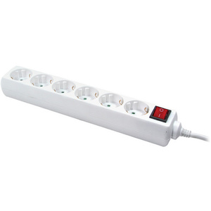 LogiLink Multiprise, 6 prises, avec interrupteur, blanc