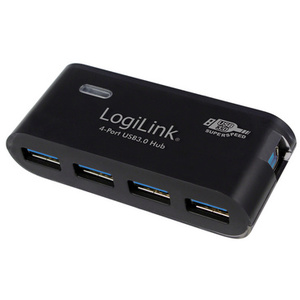 LogiLink Hub USB 3.0 avec bloc d'alimentation, 4 ports