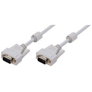LogiLink Câble VGA pour moniteur, mâle - mâle, gris, 3 m