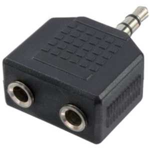 LogiLink Adaptateur audio, jack mâle 3,5mm - 2x jack femelle