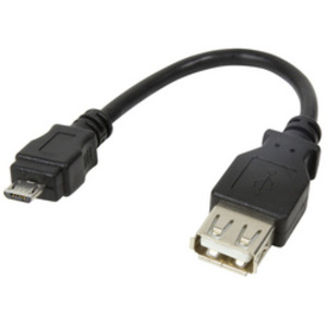 LogiLink Câble adaptateur micro USB-B mâle - USB-A femelle