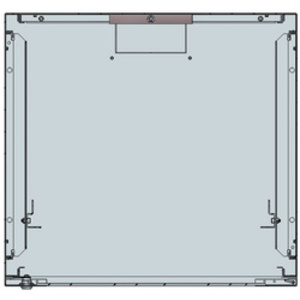 LogiLink Coffret mural 19', une pièce, 6 U, gris clair