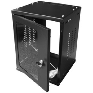 LogiLink Coffret mural 10' SoHo, monté, 8 U, noir