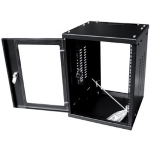 LogiLink Coffret mural 10' SoHo, monté, 8 U, noir