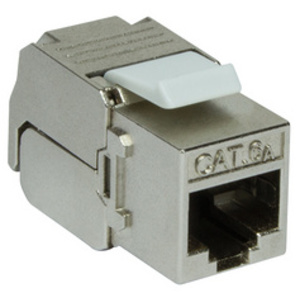 LogiLink Module Keystone Cat.6A, classe EA, blindé, gris