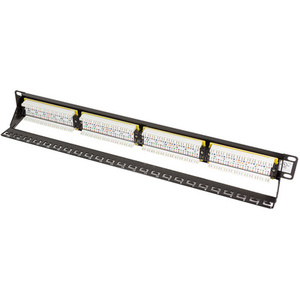 LogiLink Panneau de brassage 19' Cat.6, 24 ports, noir, 1 U