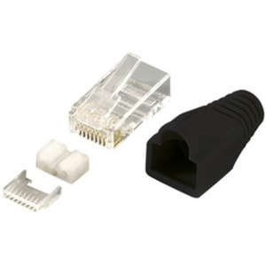 LogiLink Connecteur mâle RJ45, Cat.6, blindé, gris