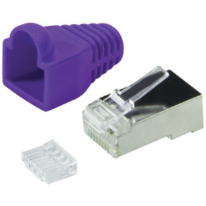 LogiLink Connecteur mâle RJ45, Cat.6, blindé, gris