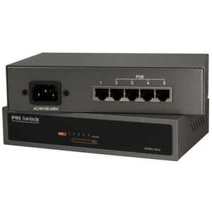 LogiLink Switch de bureau Fast Ethernet PoE, 5 ports