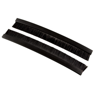 LogiLink Lot de brosses pour entrées de câbles, noir