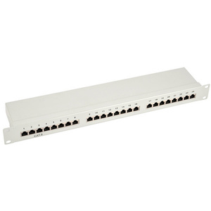 LogiLink panneau de brassage Cat.6 EconLine, 24 Ports, gris