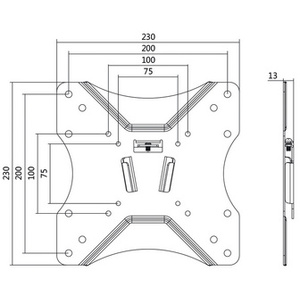 LogiLink Adaptateur VESA, pour écrans 81,28 - 139,7 cm