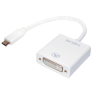 LogiLink Câble adaptateur USB-C - DVI, blanc