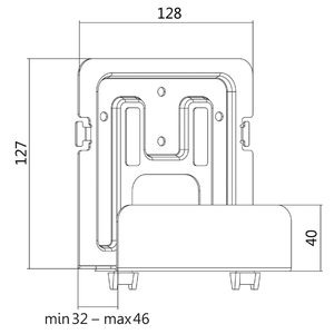 LogiLink Support mural universel, capacité de charge: 1 kg,