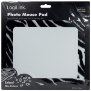 LogiLink Tapis de souris avec poche pour photo 'Léopard'