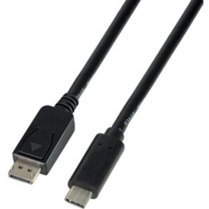 LogiLink Câble de connexion USB-C - DisplayPort, 1,8 m, noir