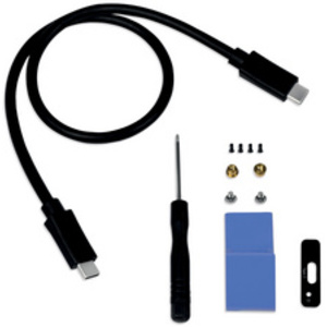 LogiLink Boîtier pour disque dur M.2 PCIe NVMe SSD, USB 3.2