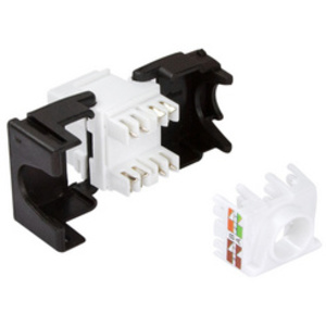 LogiLink Embase Keystone Cat.6A, classe EA, non blindé,blanc