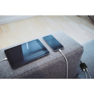 LogiLink Chargeur secteur USB avec câble fixe, 1x USB, noir