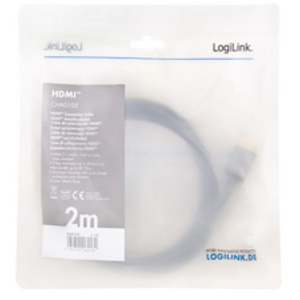 LogiLink Câble HDMI 2.1, fiche mâle A - mâle A, 1,0 m