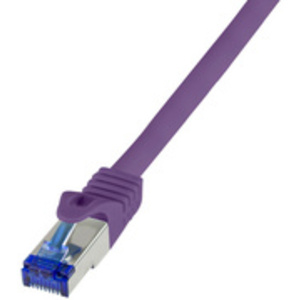LogiLink Câble patch Ultraflex, Cat.6A, S/FTP, 0,5 m, bleu